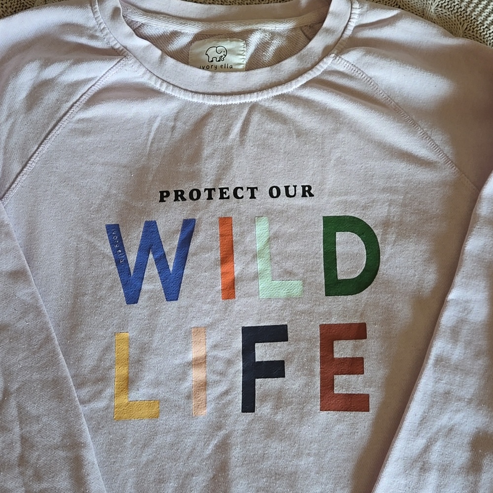 ivory ella Thin Crewneck Sweatshirt